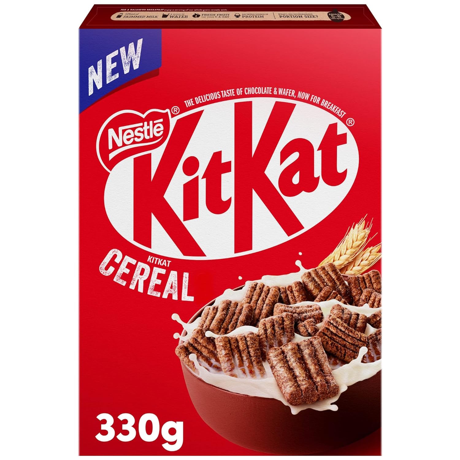 Kitkat Chocolate Breakfast Cereal The Delicious Taste Of Chocolate & Wafer With Milk Chocolate Coating Crunchy Wholegrain & Full Cocoa Explosion Pack 330g – view 1