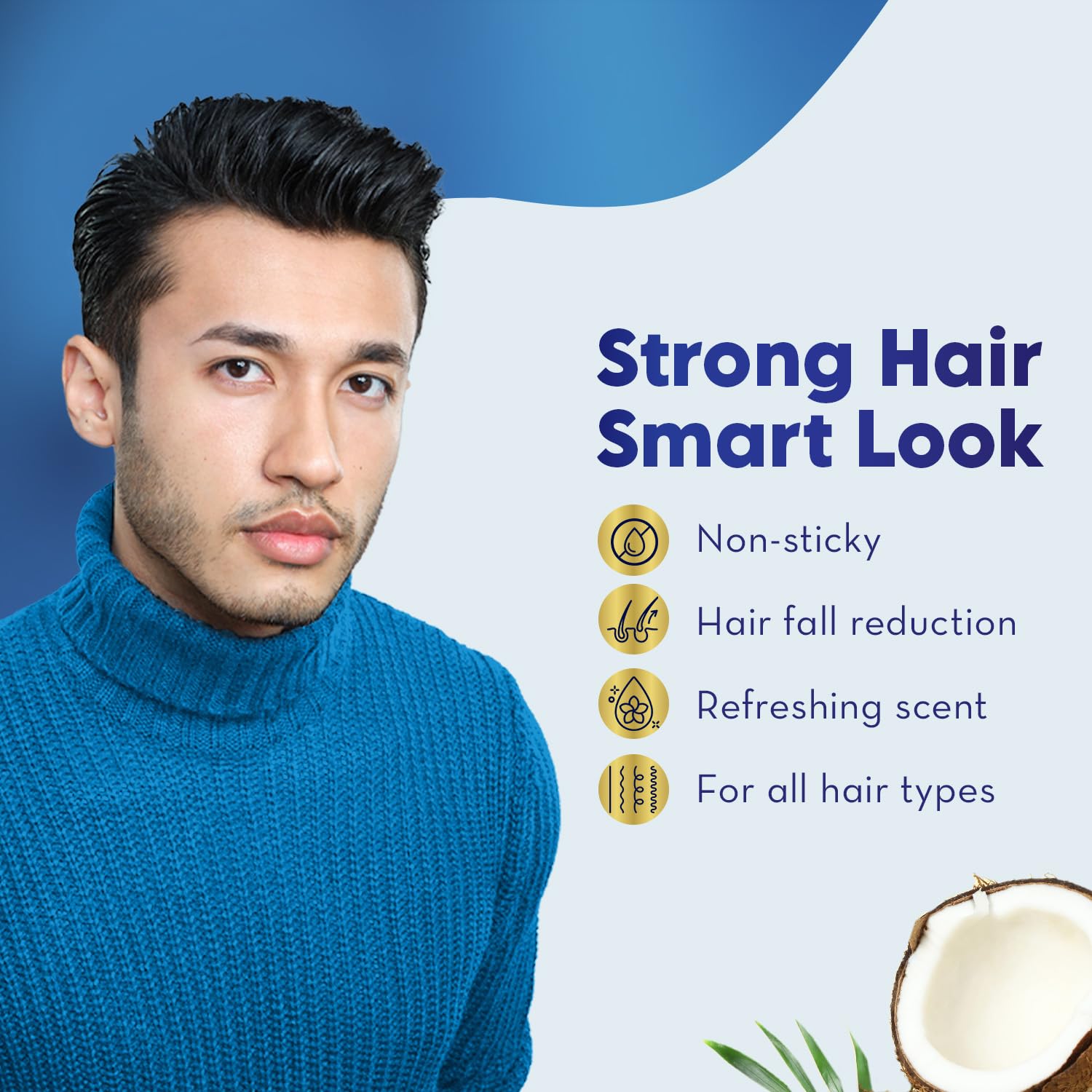 Parachute Advansed Hair Cream for Men Anti Hairfall, Non-Sticky Oil Replacement, 100g (Pack of 3) – view 2