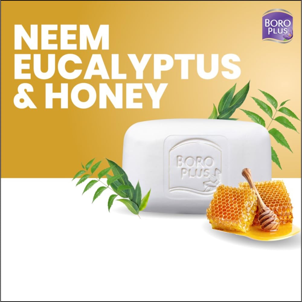 Boroplus Antiseptic & Moisturising Bathing Soap with Neem, Eucalyptus & Honey, 125 g, Pack of 6 – view 4