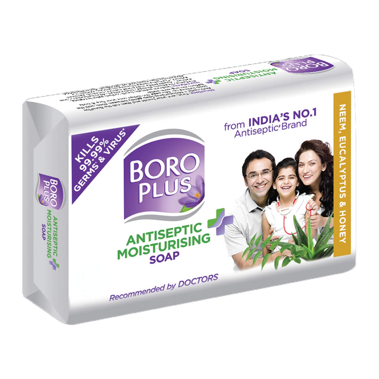BoroPlus Antiseptic + Moisturising Soap - Neem, Eucalyptus & Honey – view 1