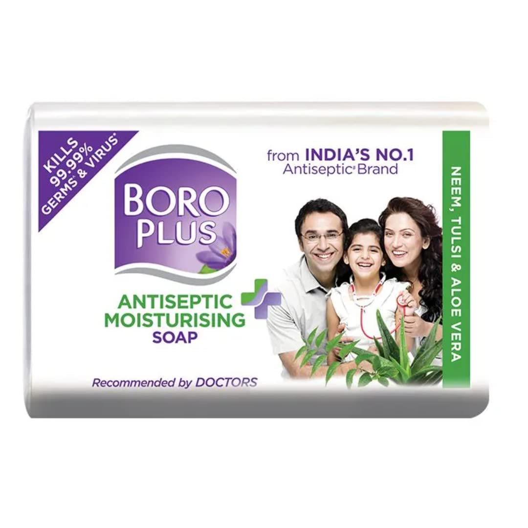 Boroplus bathing soap pack with aloe vera neem tulsi bars