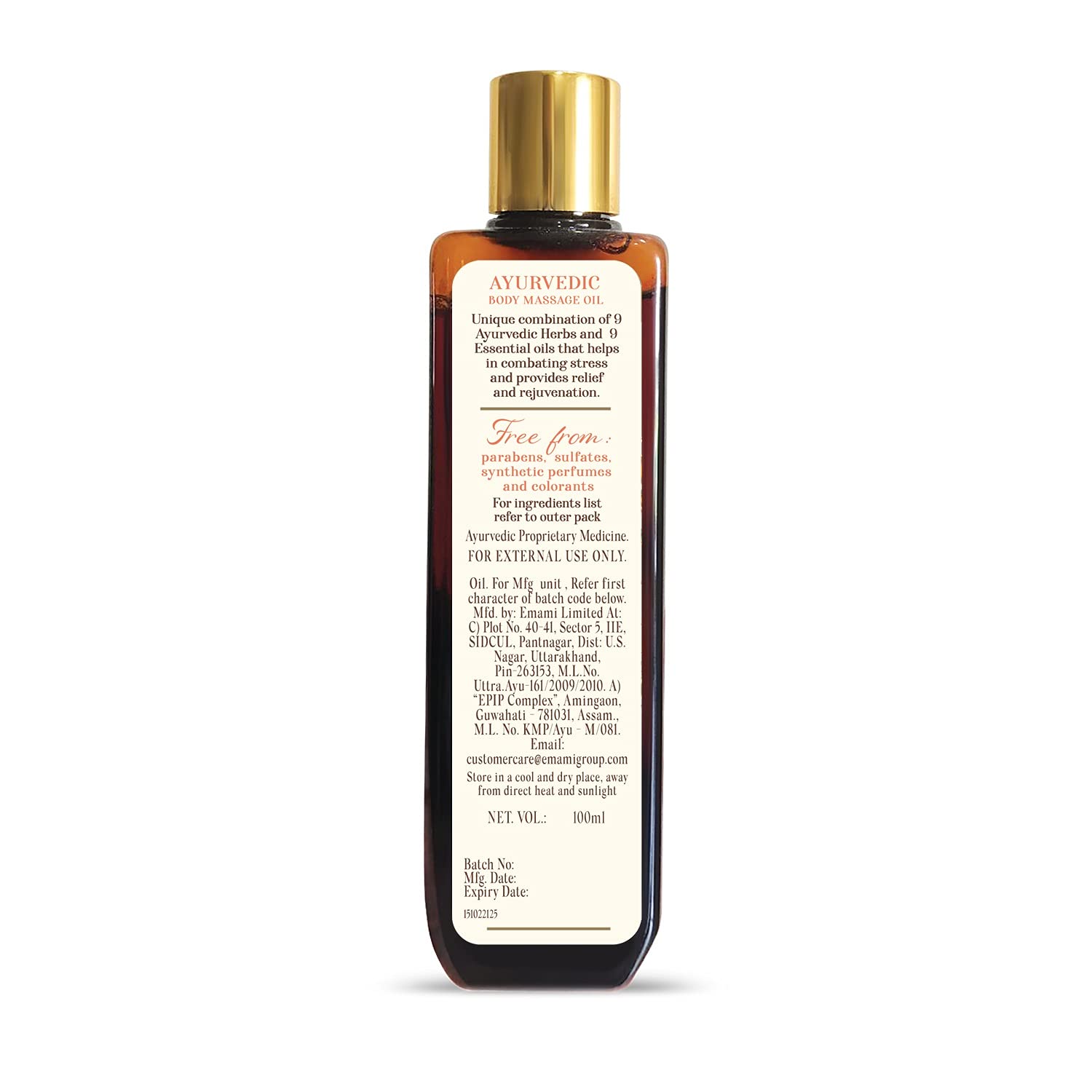 Navratna Therapy Ayurvedic Body Massage Oil – view 7