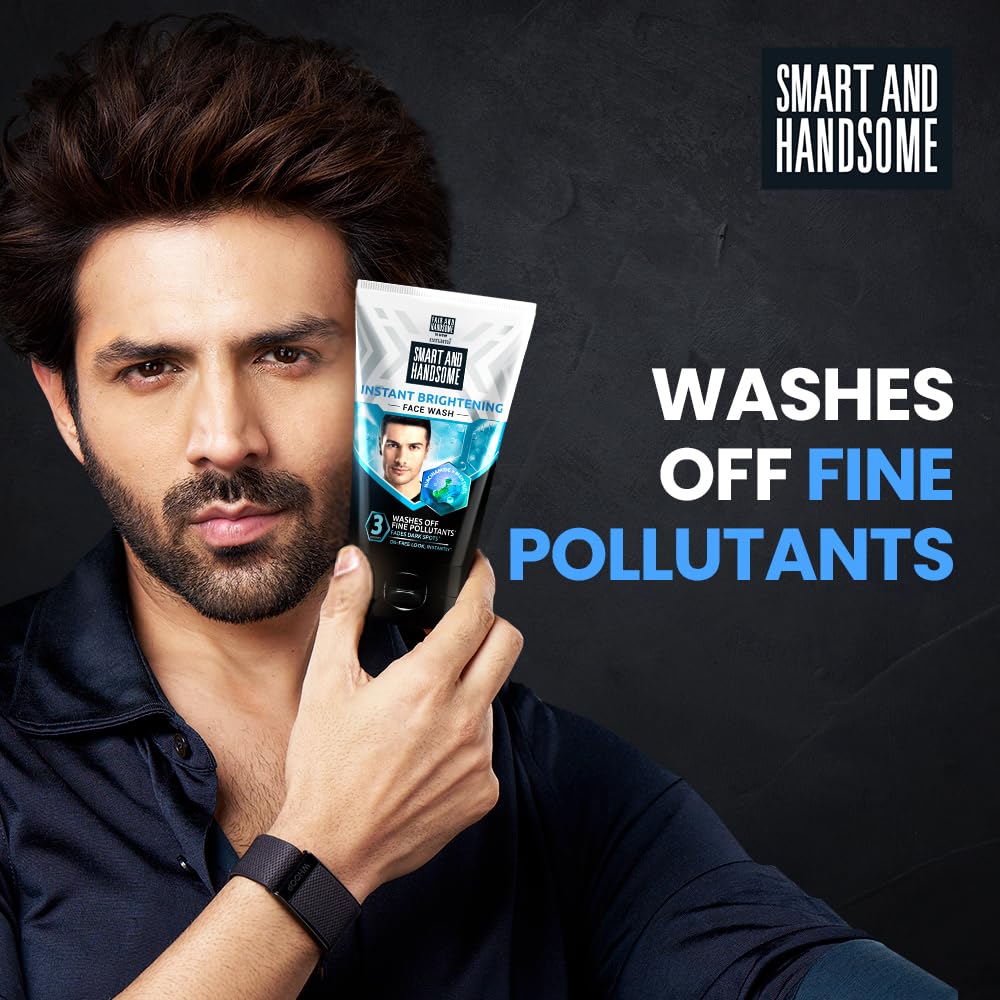 Smart And Handsome Face Wash, Instant Brightening, Instant Freshness, 150g – view 2