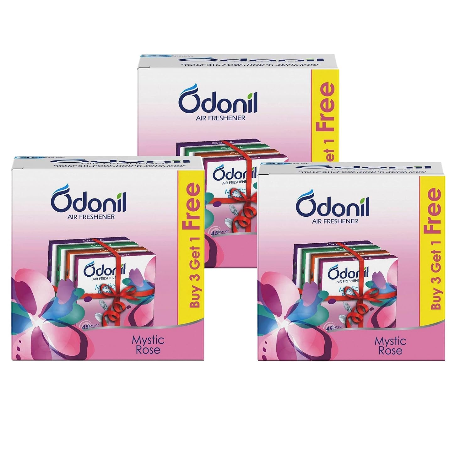 Odonil Bathroom Air Freshener Blocks Mix - 75Gm (Pack Of 3) - Assorted
