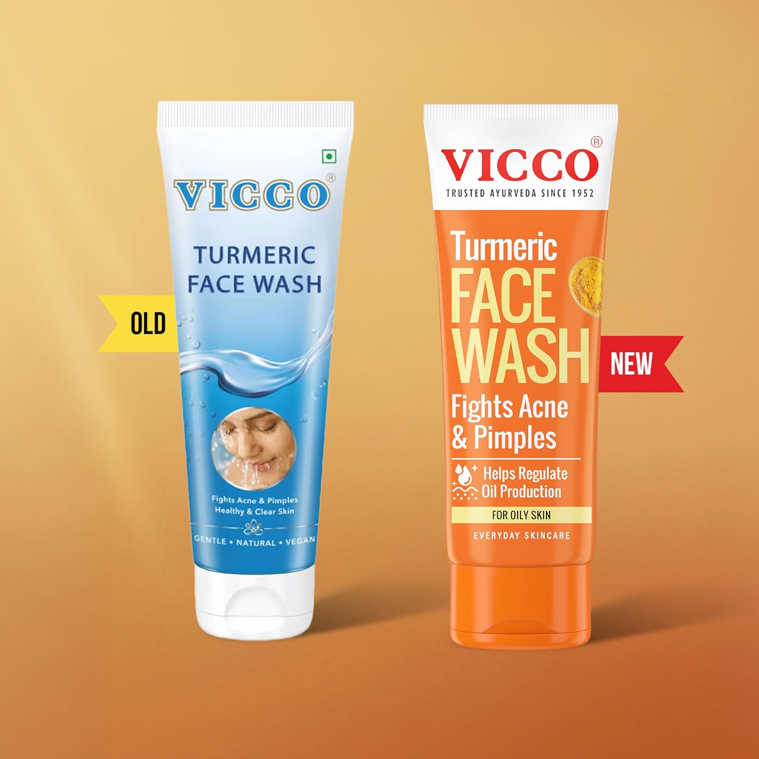 Vicco Turmeric Foam Base Facewash Pack of 2, 70 g Each – view 2