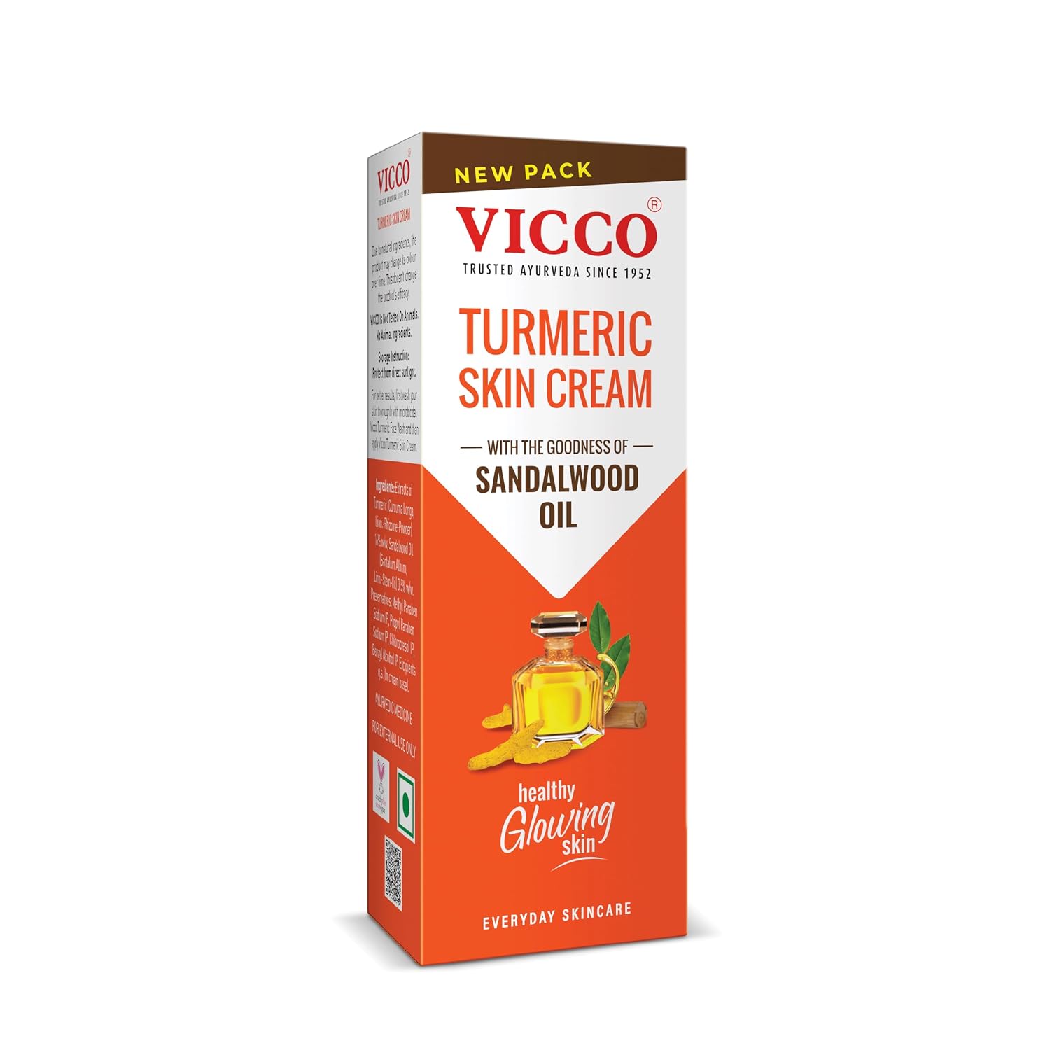 Vicco Turmeric Skin Cream with Turmeric & Sandalwood Oil, 70 g – view 8