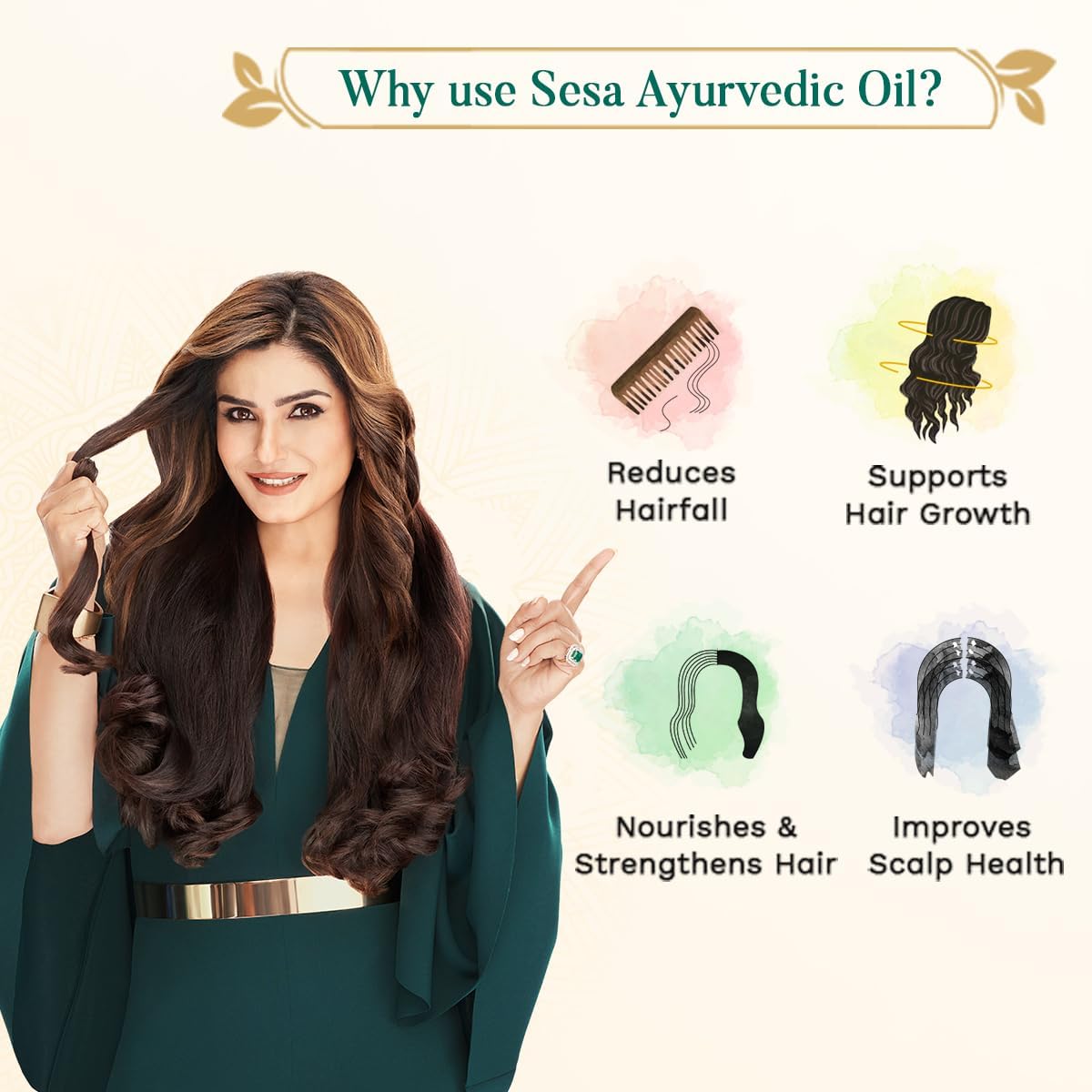 Sesa Ayurvedic Hair Oil with Bhringraj, 200 ml – view 4