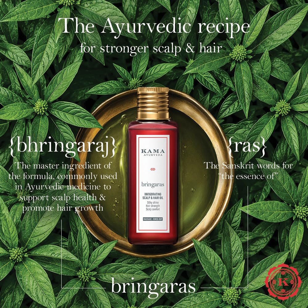 Kama Ayurveda Bringadi Intensive Hair Treatment Oil, 200ml(Hair Oil) – view 6