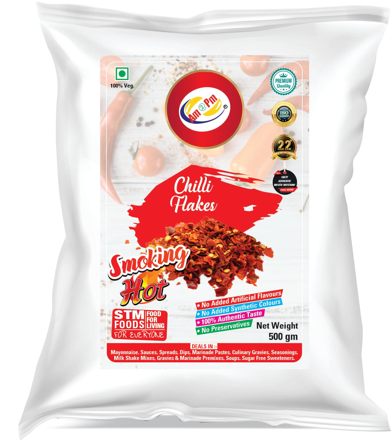 Am 2 Pm Chilli Flakes 500 gm + Dried Oregano 500 gm Pizza/Pasta Seasoning Pack of 2 – view 2