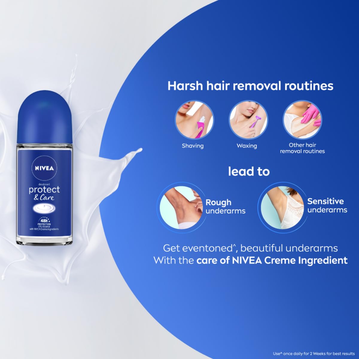 Nivea Protect & Care Fresh Roll-On Deodorant, Unisex, 50 ml – view 5