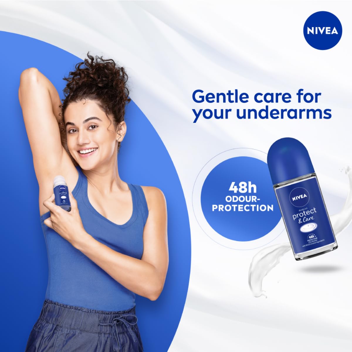 Nivea Protect & Care Fresh Roll-On Deodorant, Unisex, 50 ml – view 3
