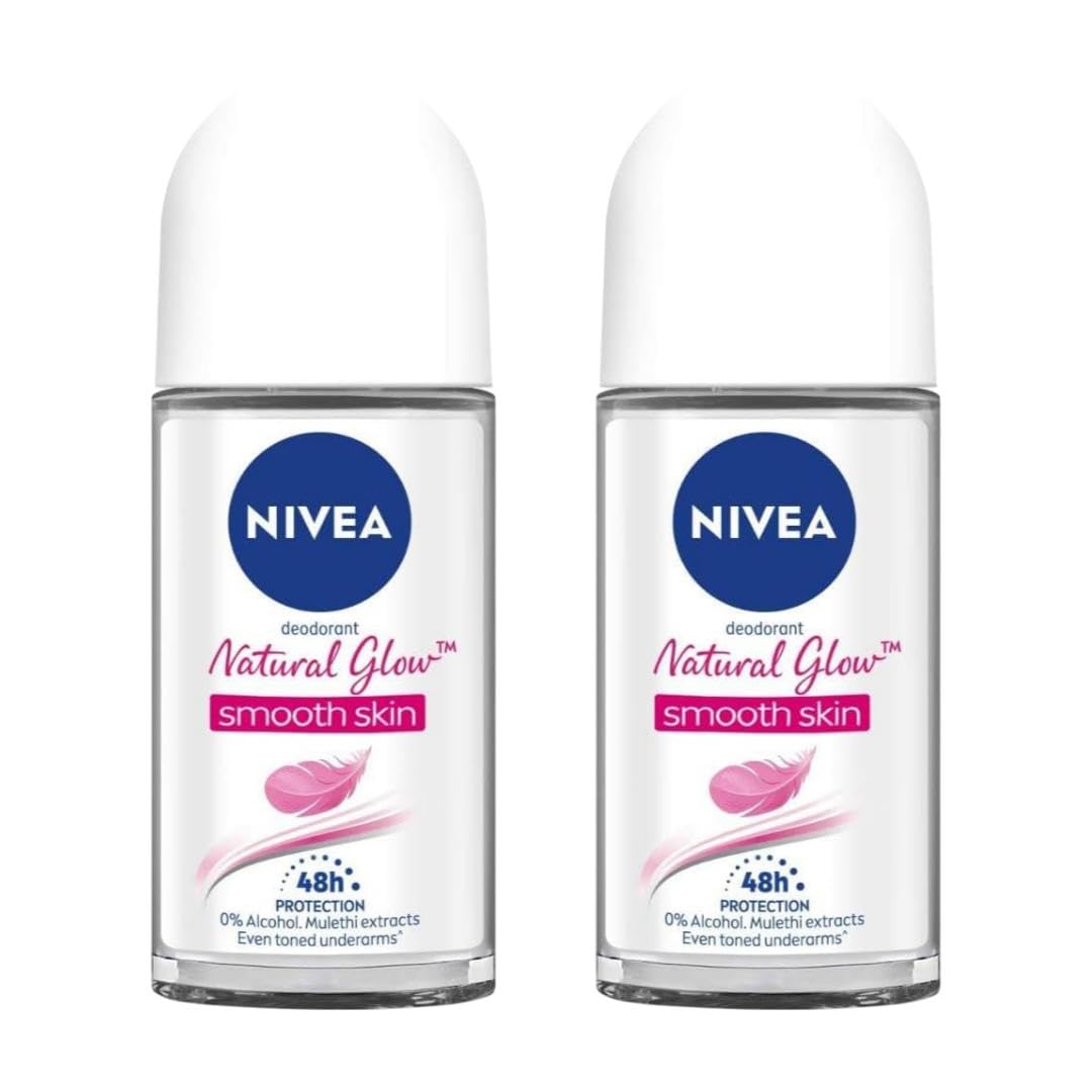 NIVEA Pearl & Beauty Deodorant Roll-on 3 units of 25ml Deodorant Roll-on - For Women (75 ml, Pack of 3)