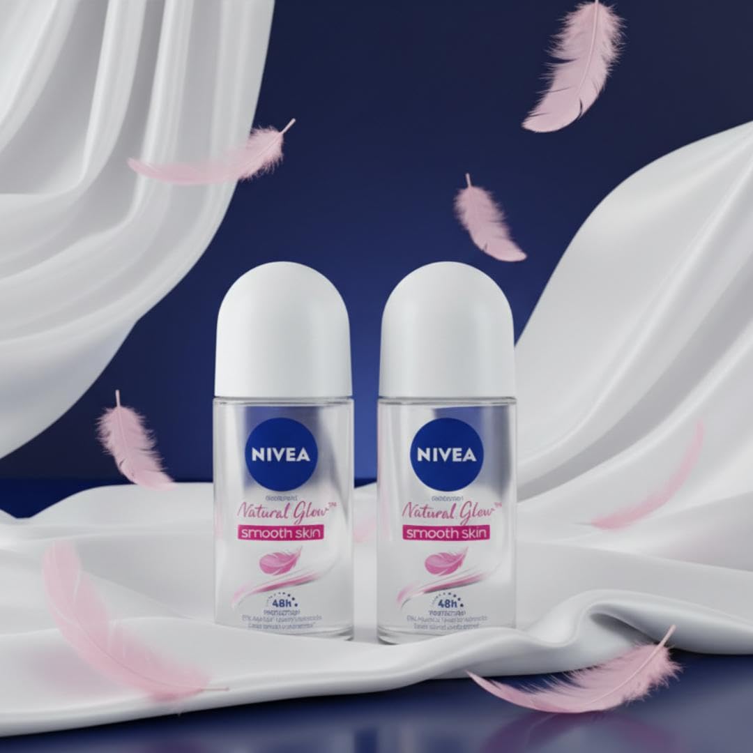 NIVEA Pearl & Beauty Deodorant Roll-On for Women, 25 ml Each (Pack of 3) – view 2