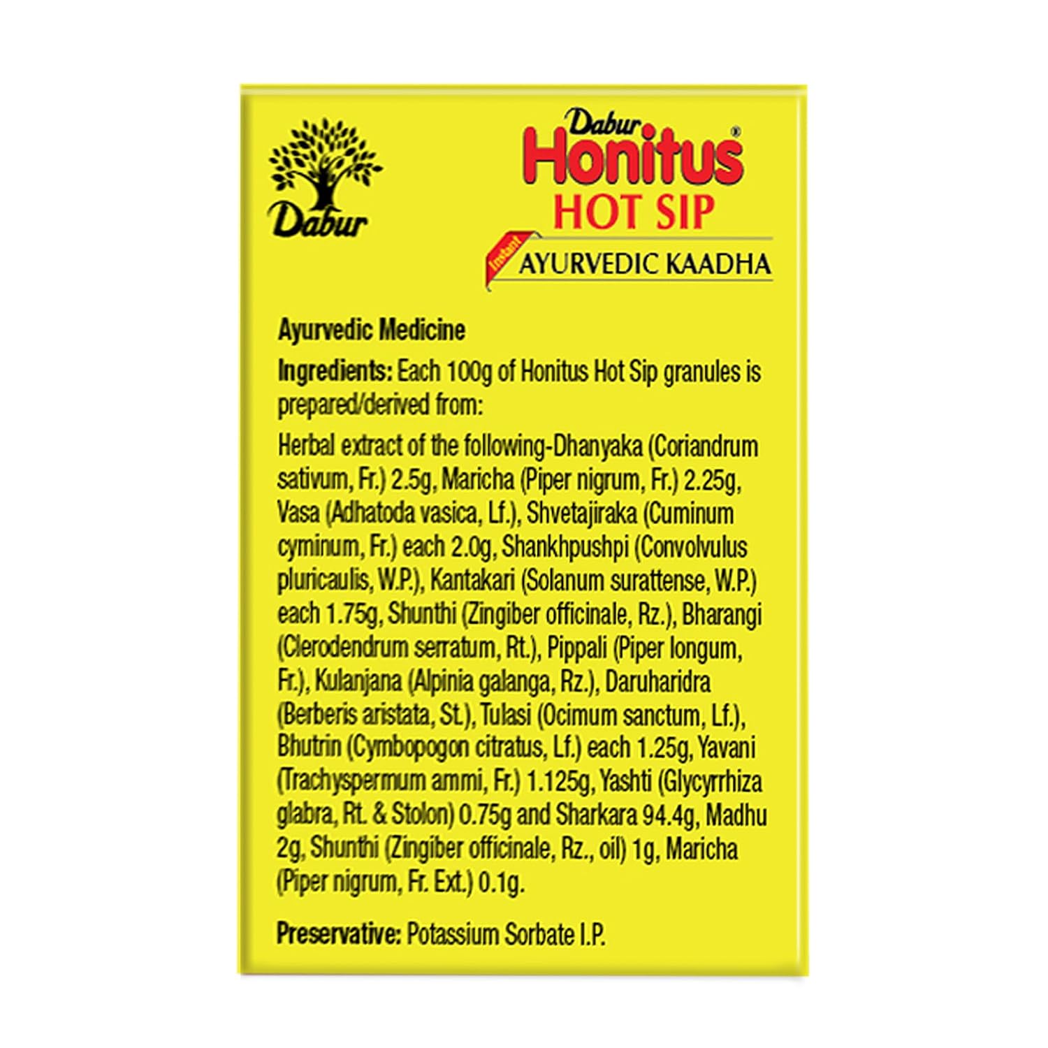 Dabur Honitus Hot Sip Ayurvedic Kadha for Cough & Cold, 30 Sachets – view 8