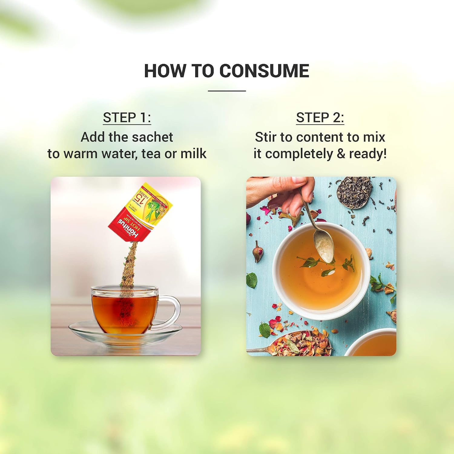Dabur Honitus Hot Sip Ayurvedic Kadha for Cough & Cold, 30 Sachets – view 6