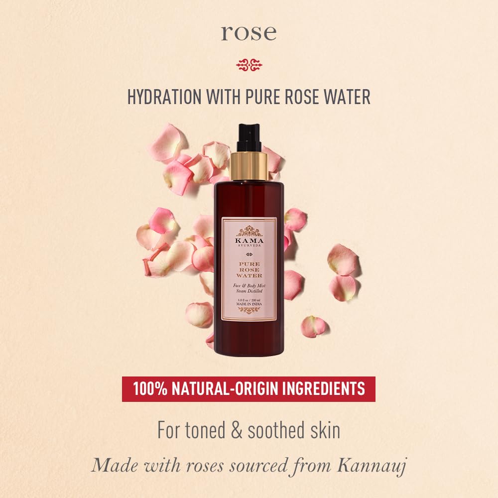 Kama Ayurveda Pure Rose Water Toner, 200 ml – view 2