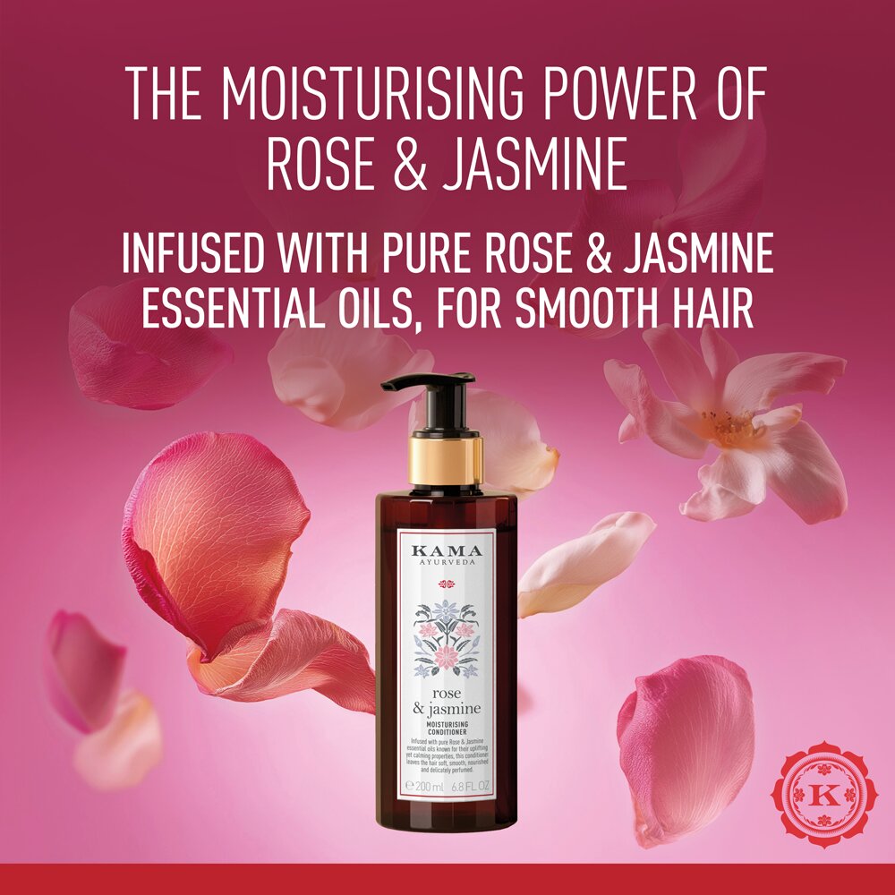 Kama Ayurveda Rose & Jasmine Moisturising Hair Conditioner 200 ml – view 4