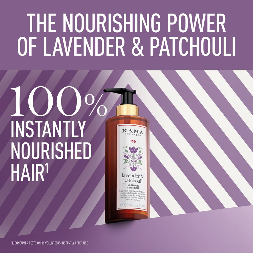 Kama Ayurveda Lavender Patchouli Hair Conditioner with Pure Essential Oils of Lavnder and Patchouli, 200ml – view 2