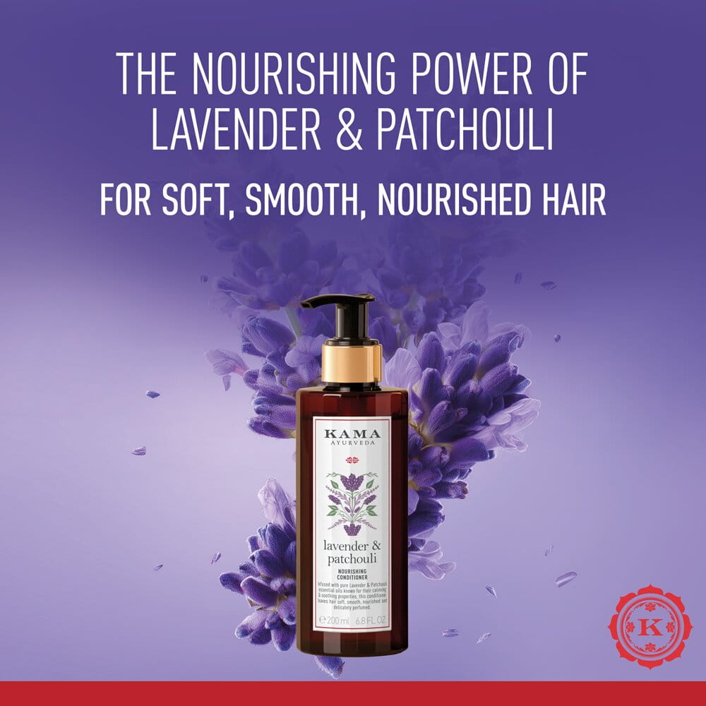 Kama Ayurveda Lavender Patchouli Hair Conditioner with Pure Essential Oils of Lavnder and Patchouli, 200ml – view 4