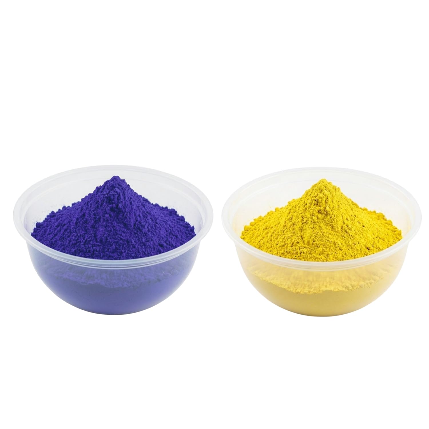 Holi Colour Herbal Gulal | NonToxic | Eco Friendly | 100% Safe | Holi Color Powder| Pack of 2 (Purple/Yellow 100g Each)