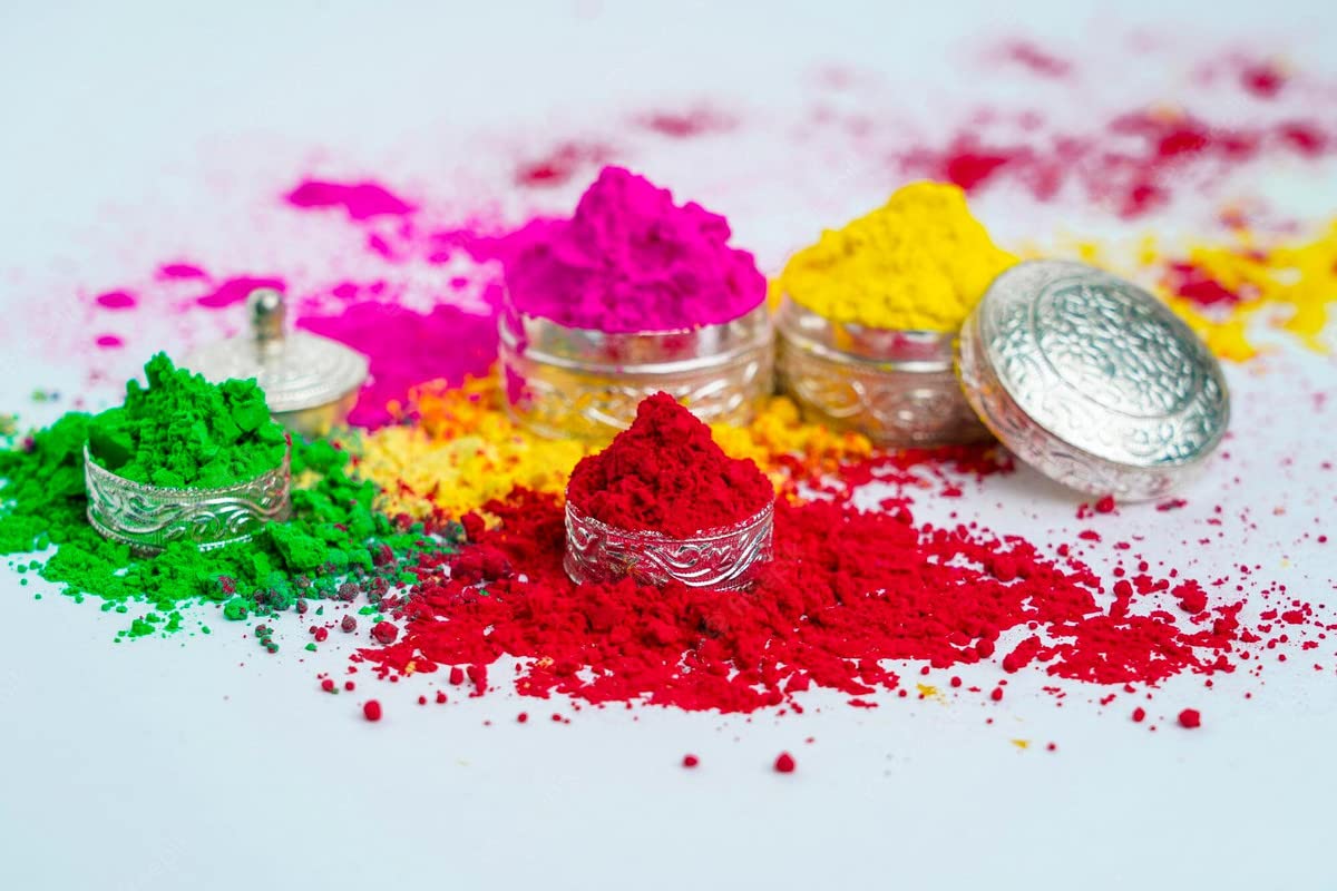 GT Herbal Gulal Holi Color Powder, Pack of 2, Purple/Yellow, 100 g Each – view 4
