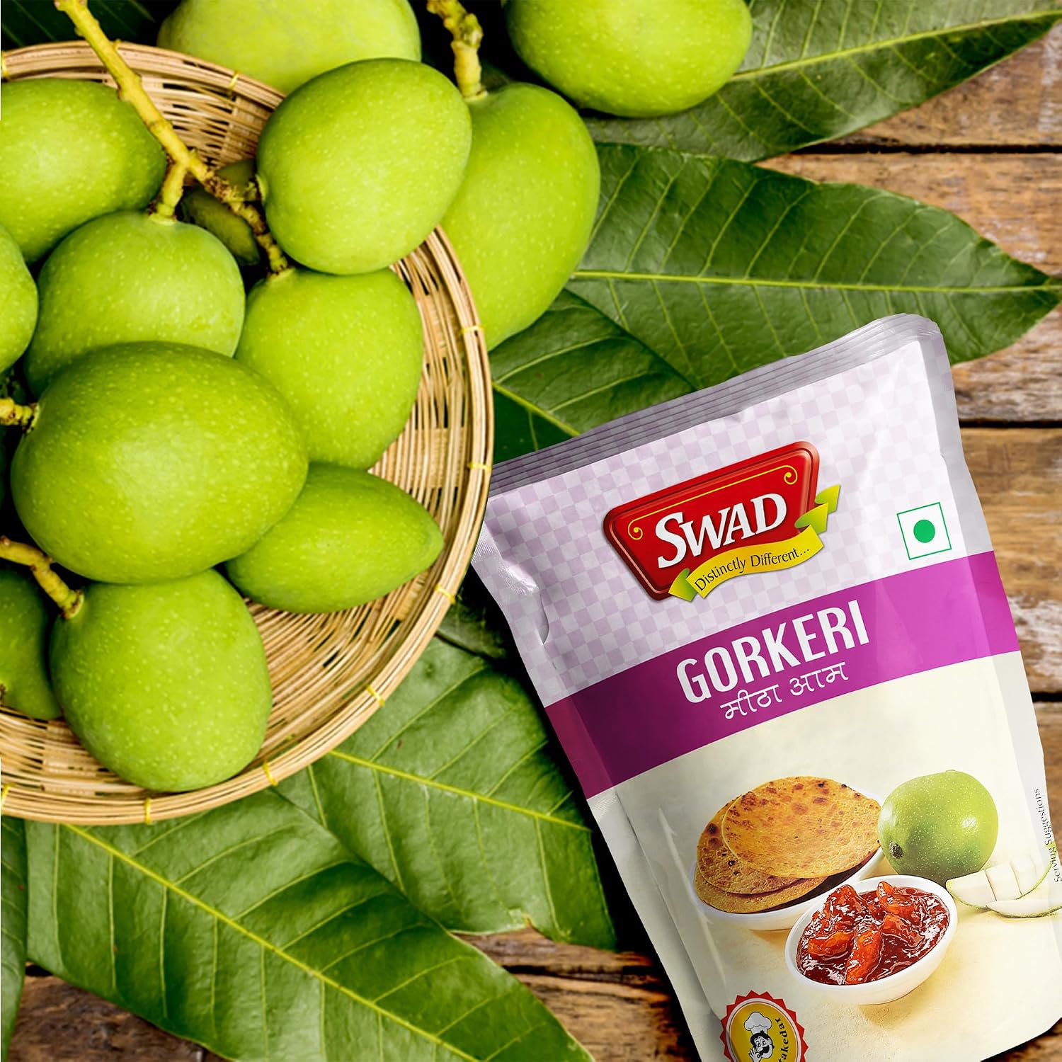 Swad Gorkeri Sweet Mango Pickle Chutney, 200 g (Pack of 8) – view 5
