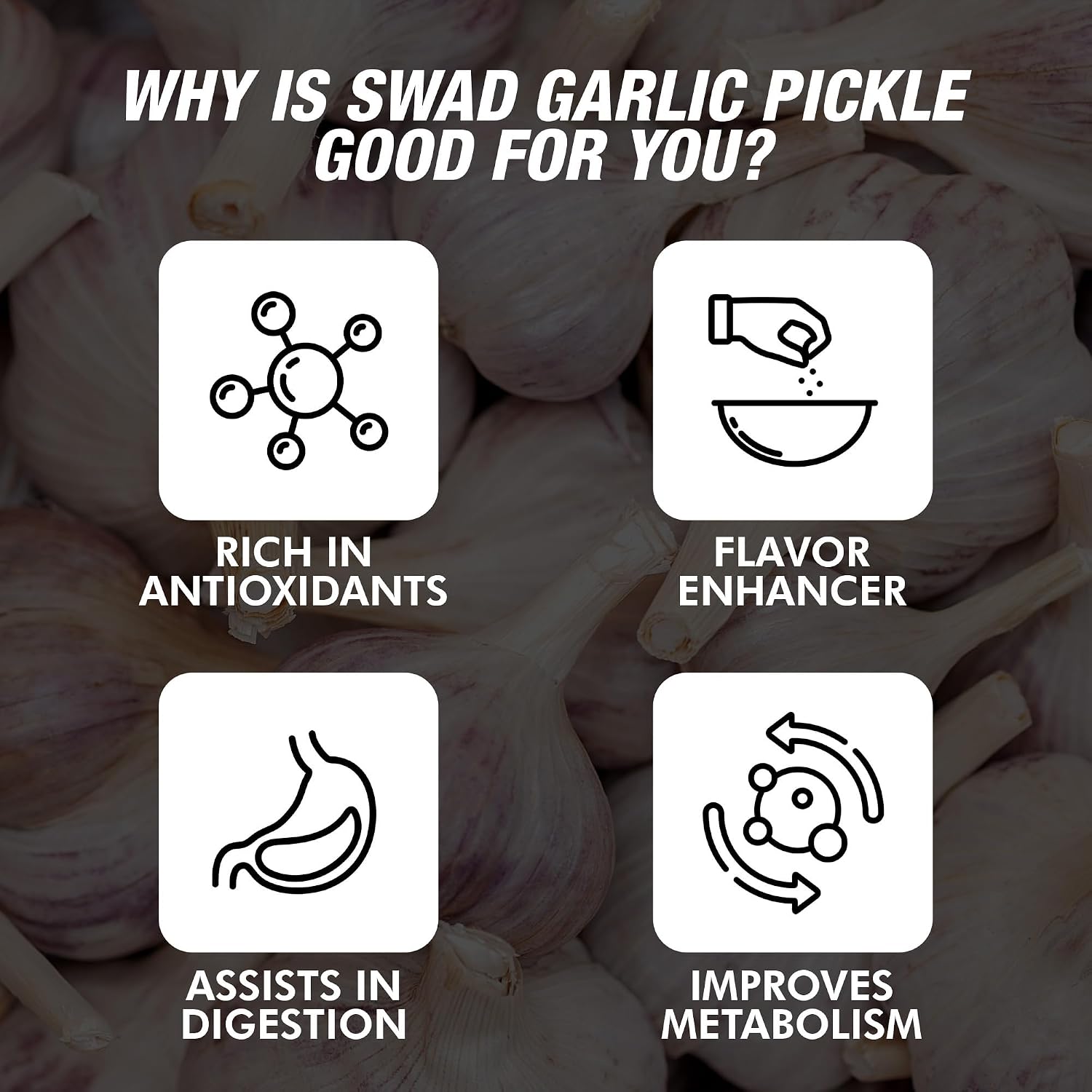 Swad Garlic Pickle (Lahsun Achar) - 200 g Each, Pack of 3 – view 5