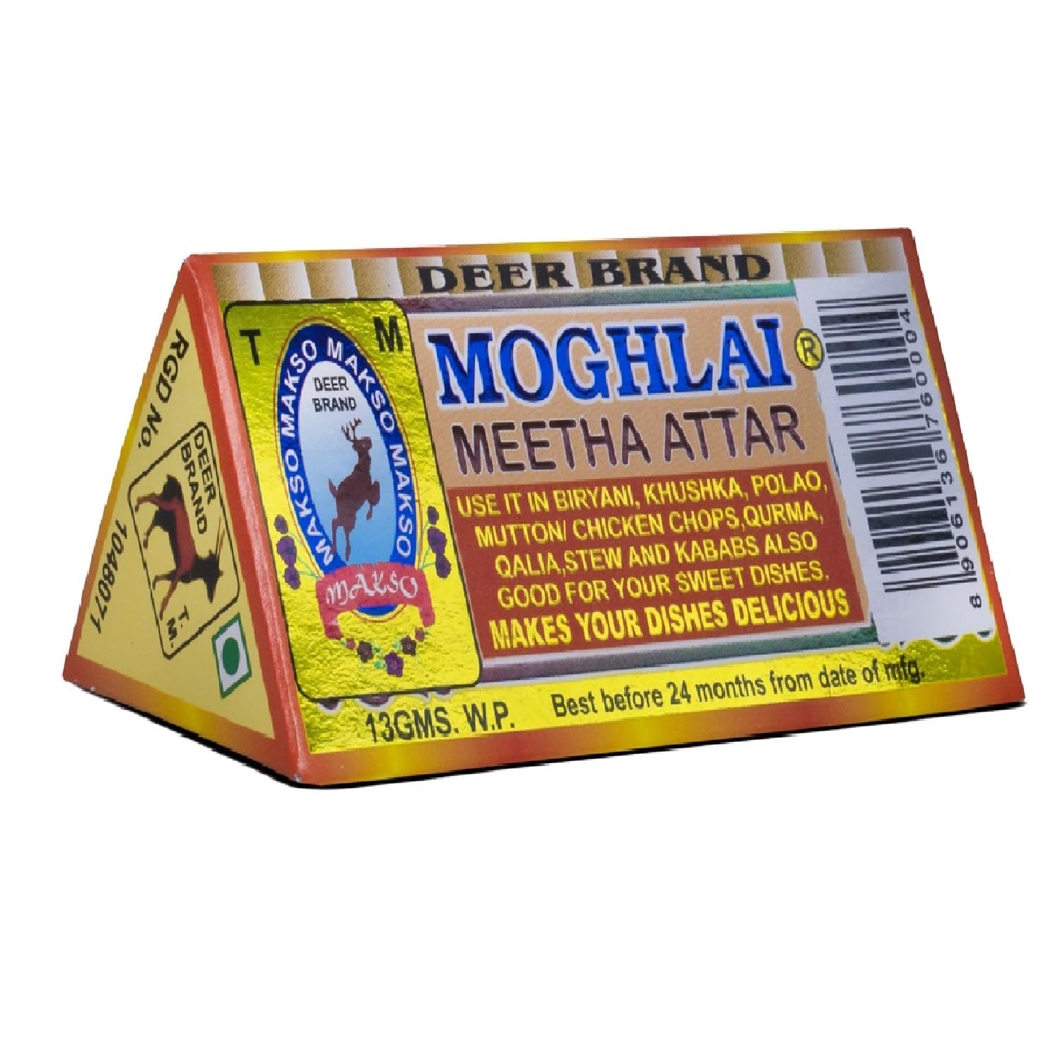 DEER BRAND Royal Mughlai Meetha Attar Sweet Essence for Biryani, 13g Pack of 12 – view 3