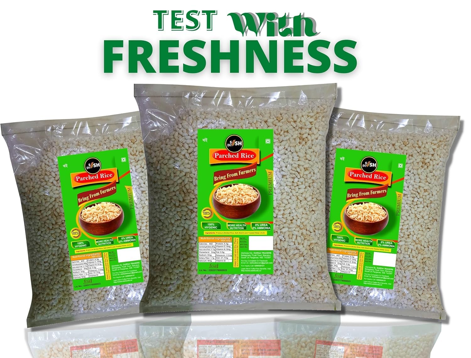 Sish Desi Bengali Lal Batasha & Khoi Combo, Kheel 55g & Gur Batasa 200g – view 7