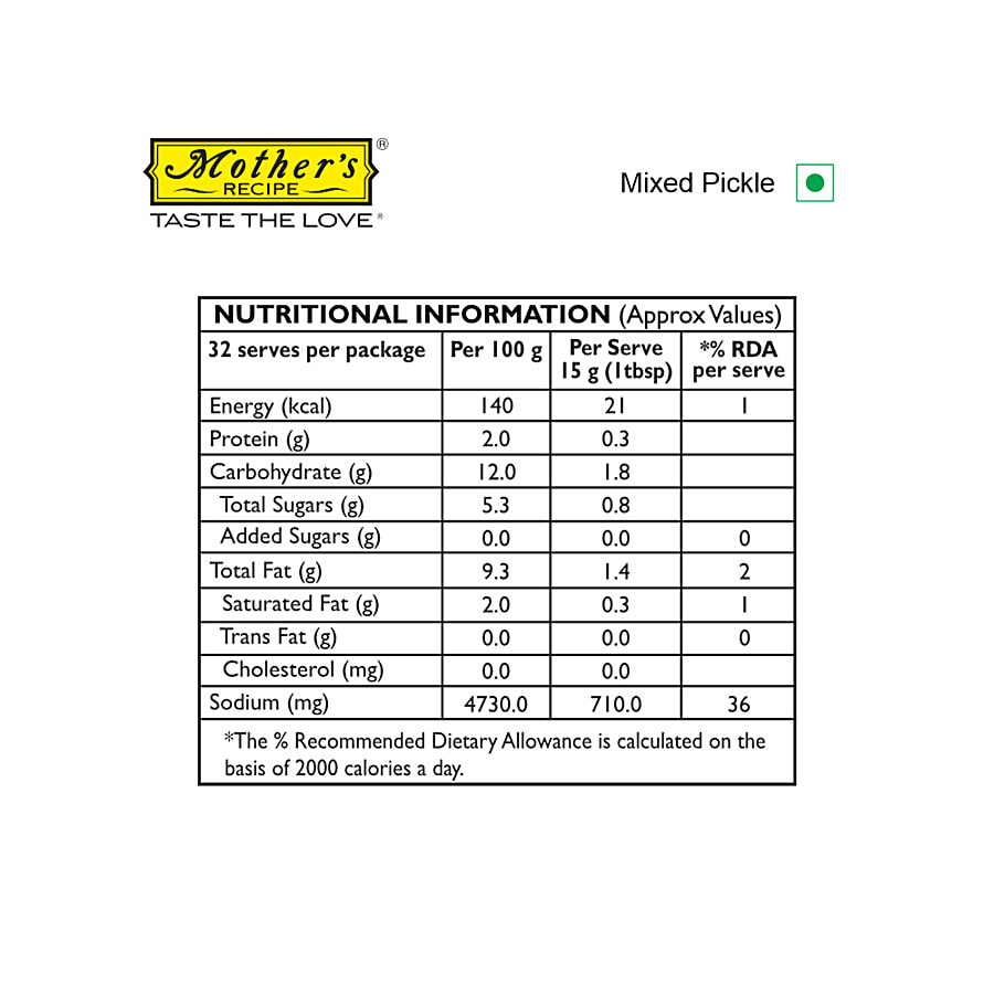 Mother's Recipe Mixed Pickle 200 g Pouch – view 4