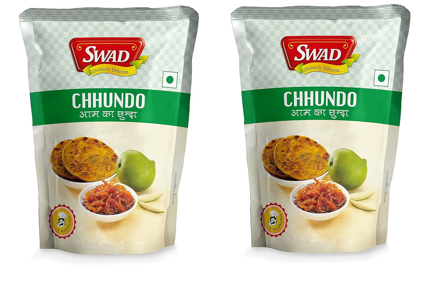 SWAD Traditional Delicious and Tangy Natural Taste Mango Chhundo Pickle | Homemade Fresh Sweet & Sour Aam Chhunda | Khatti Meethi Chutney | Shredded Chatni Pouch Great Flavor 200 Gm Pack of 2