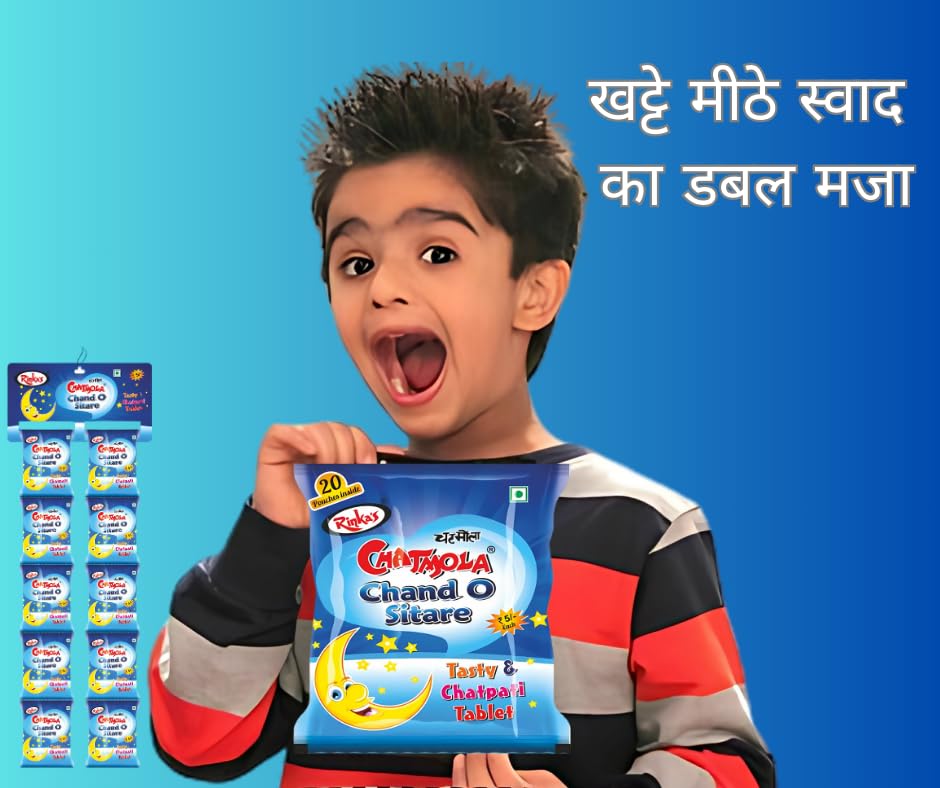 Rinka's Chand Sitare Sweet & Sour Moon & Star Candy Sachets – view 6