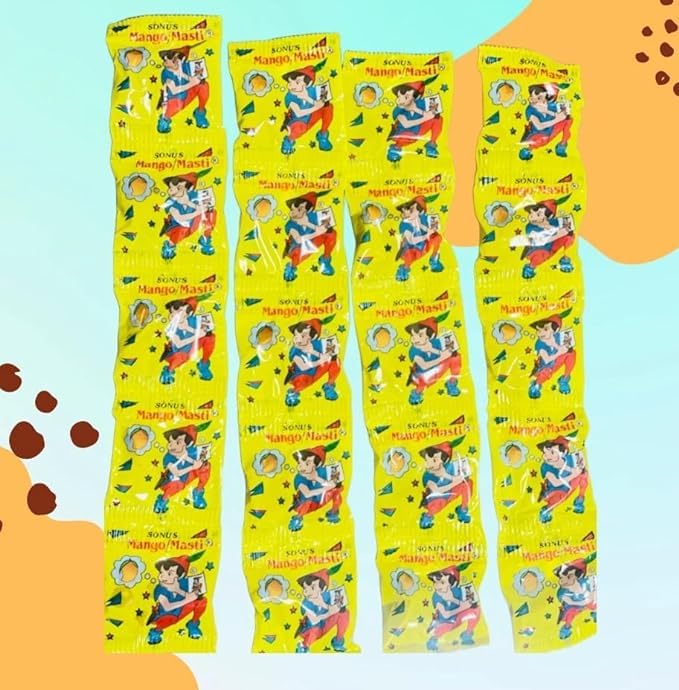The Little Minis Mango Masti Goli Original & Mango Masti Pipe Candy Combo Pack, 20 Pieces – view 3