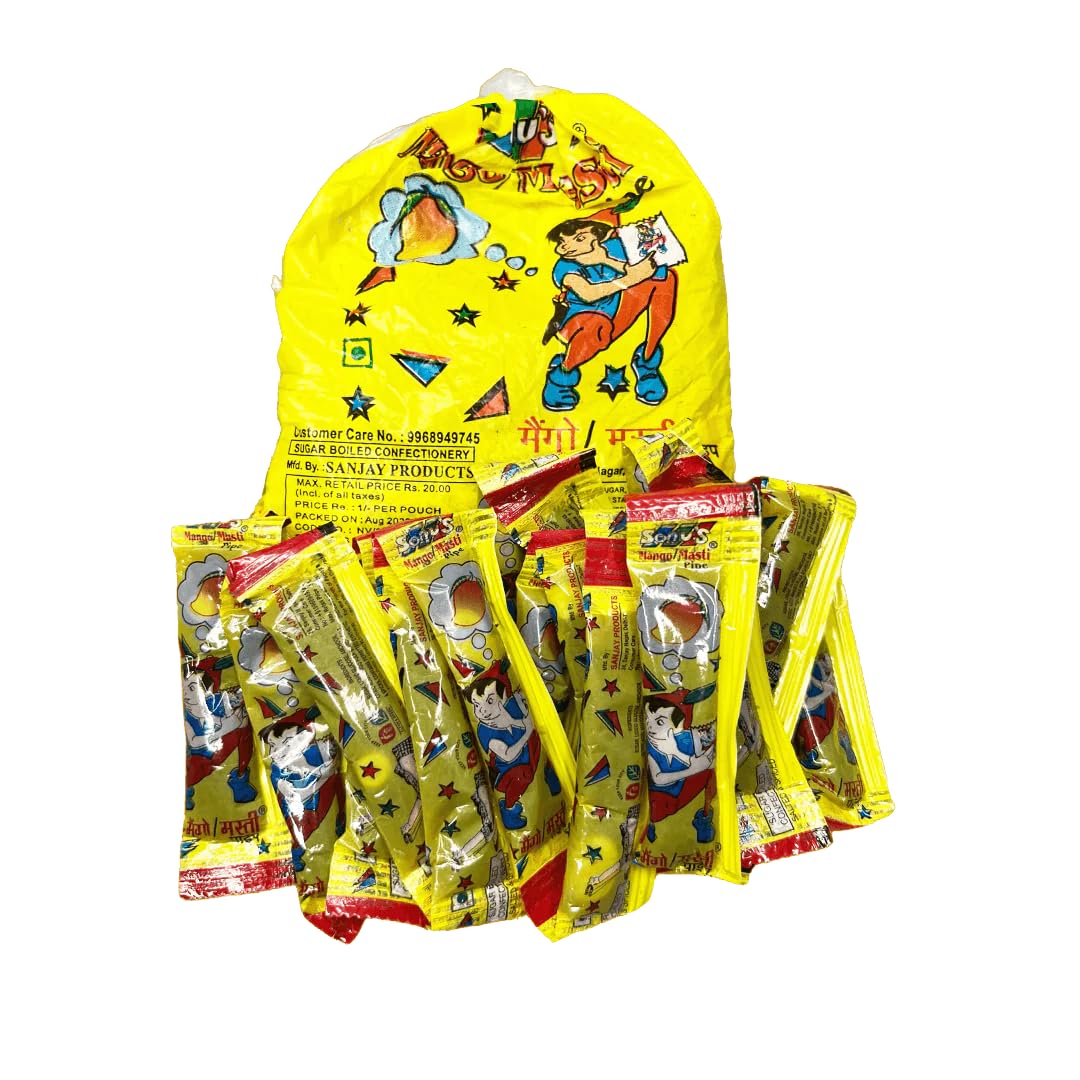 The Little Minis Mango Masti Goli Original & Mango Masti Pipe Candy Combo Pack, 20 Pieces – view 4