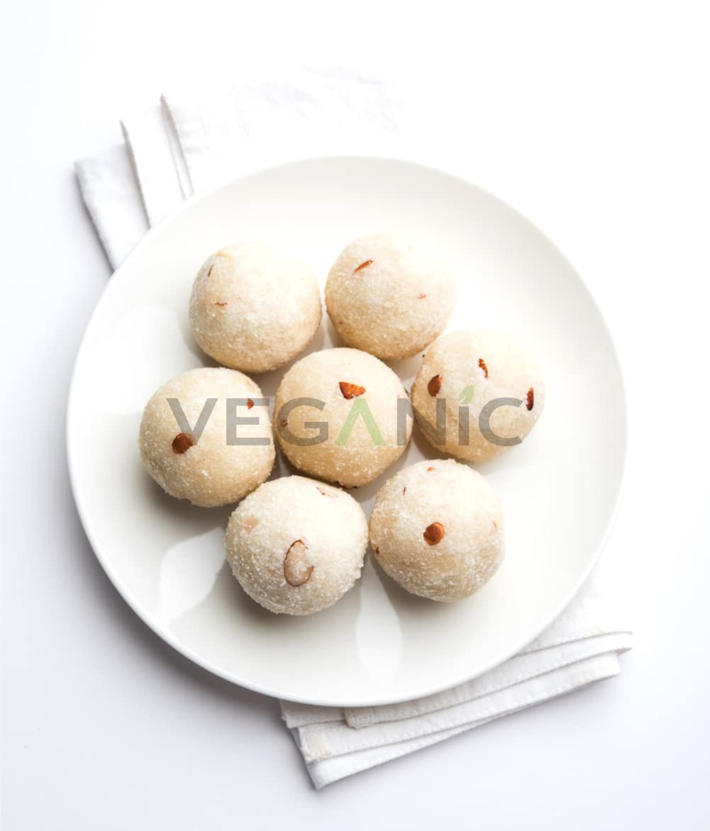 Veganic Coconut Laddu Nariyal Peda Coconut Candy 200g – view 3