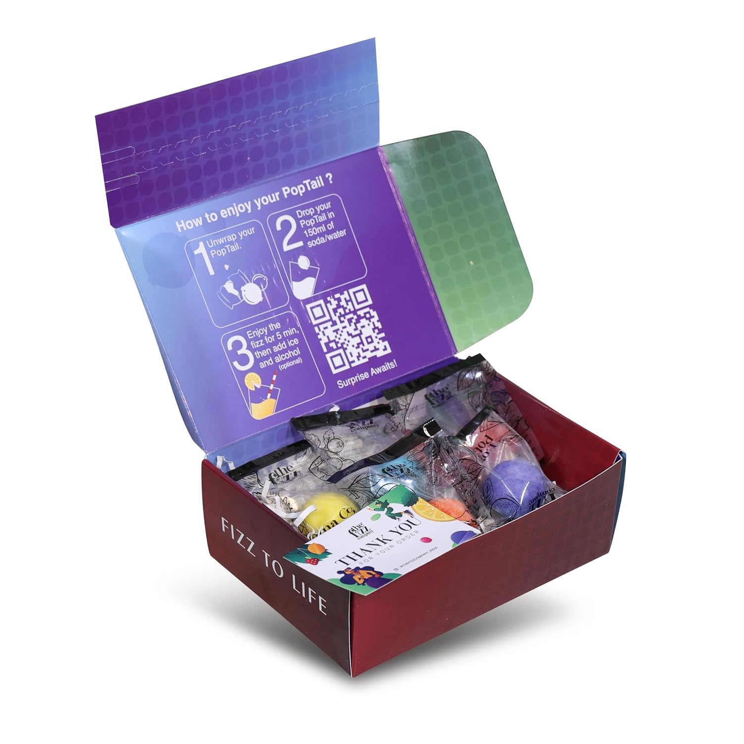 The Fizz Co. Mocktail & Cocktail Bombs, Variety Pack of 3 – view 6