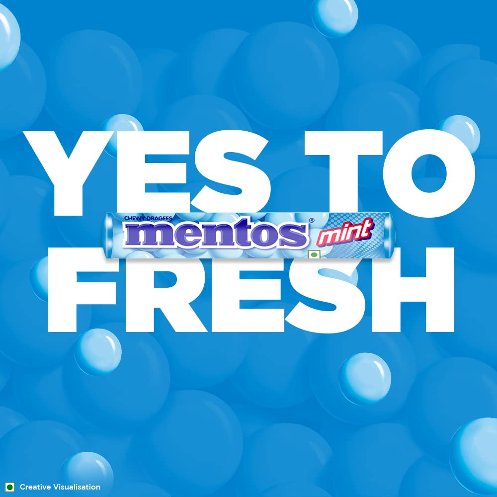 Mentos Mint Flavour Chewy Candy Stick Pack 655.2 g (Pack of 18) – view 5