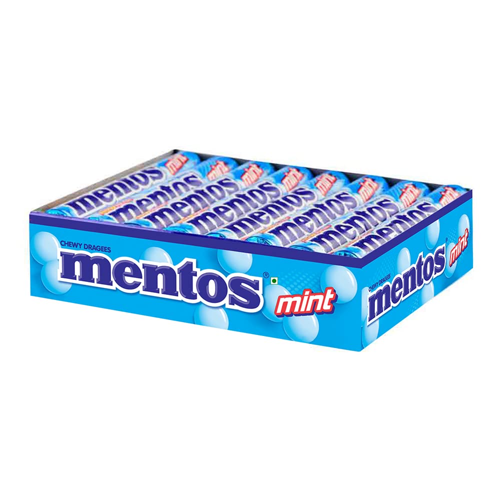 Mentos, Mint Flavour, Chewy candy Stick Pack, 655.2 g [Pack of 18]