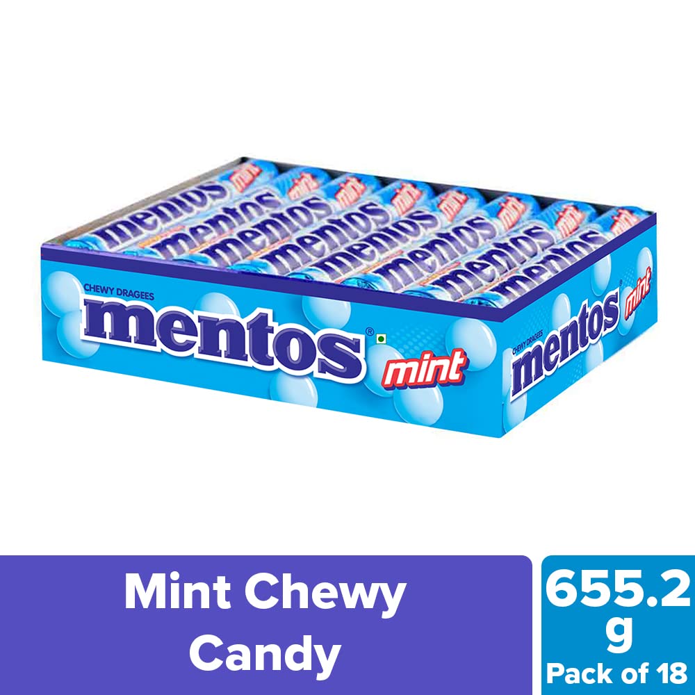 Mentos Mint Flavour Chewy Candy Stick Pack 655.2 g (Pack of 18) – view 4