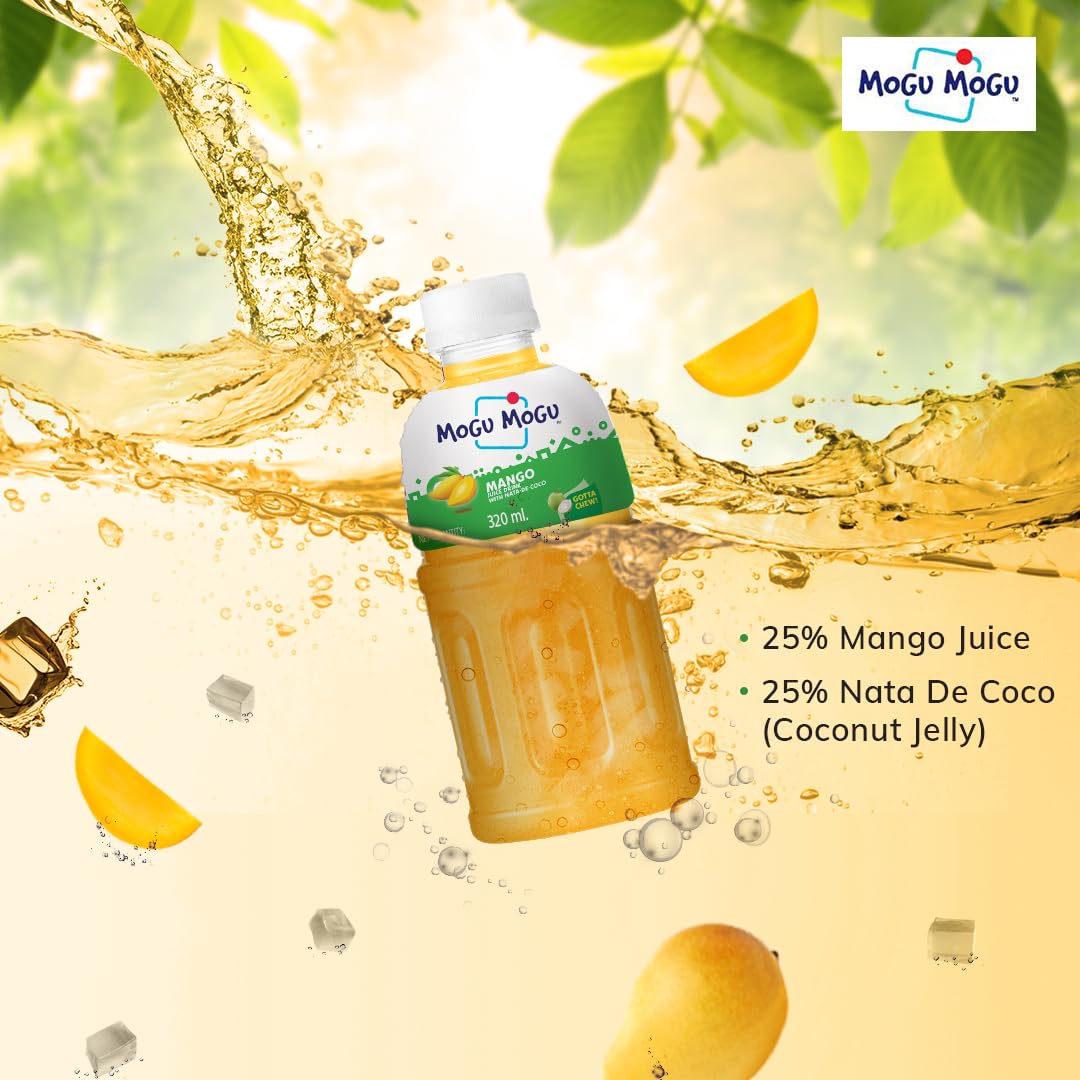 Mogu Mogu Mango Juice Drink with Nata de Coco Jelly 320ml – view 8