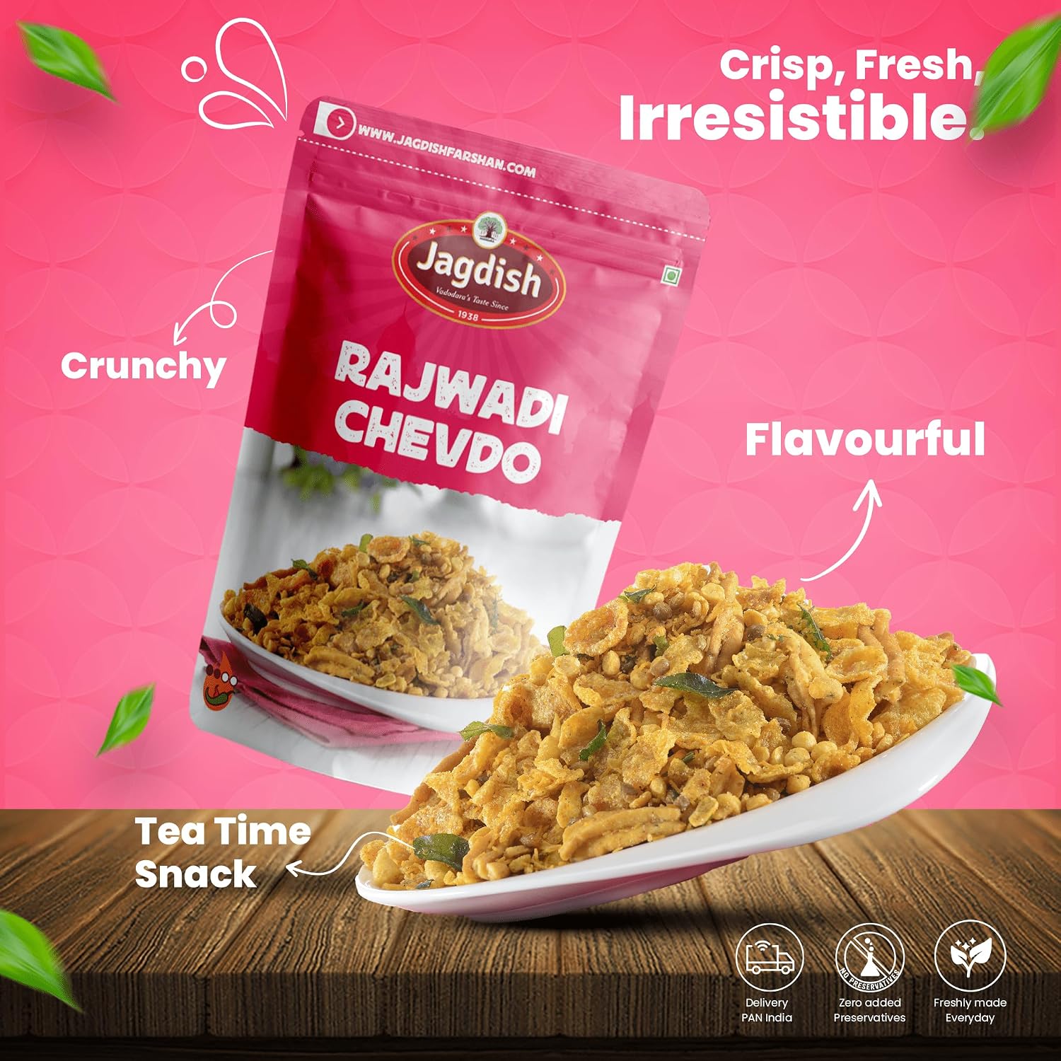 Jagdish Farshan Rajwadi Mixture, 250 g Each (Pack of 2) – view 3