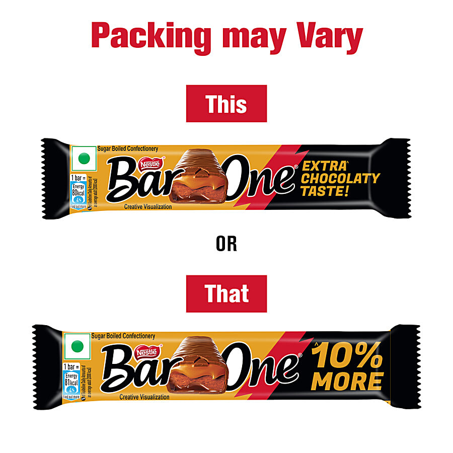 Nestle Bar One Nougat & Caramel Chocolate Bar 20.2 g