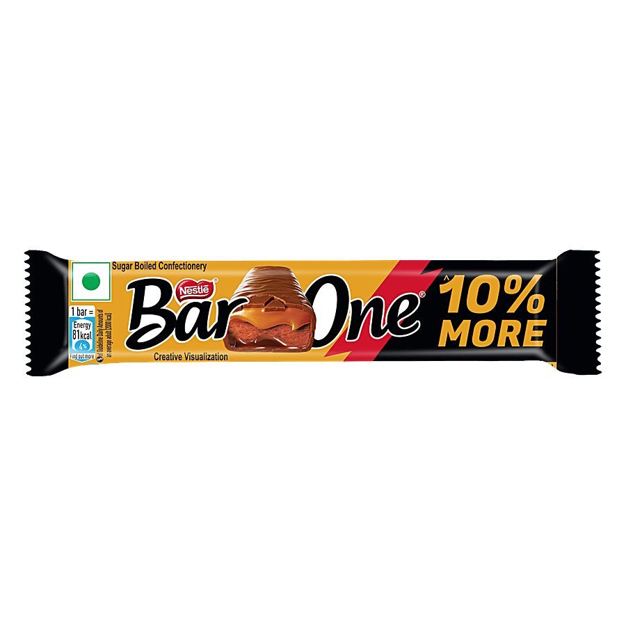 Nestle Bar One Nougat & Caramel Chocolate Bar 20.2 g – view 2