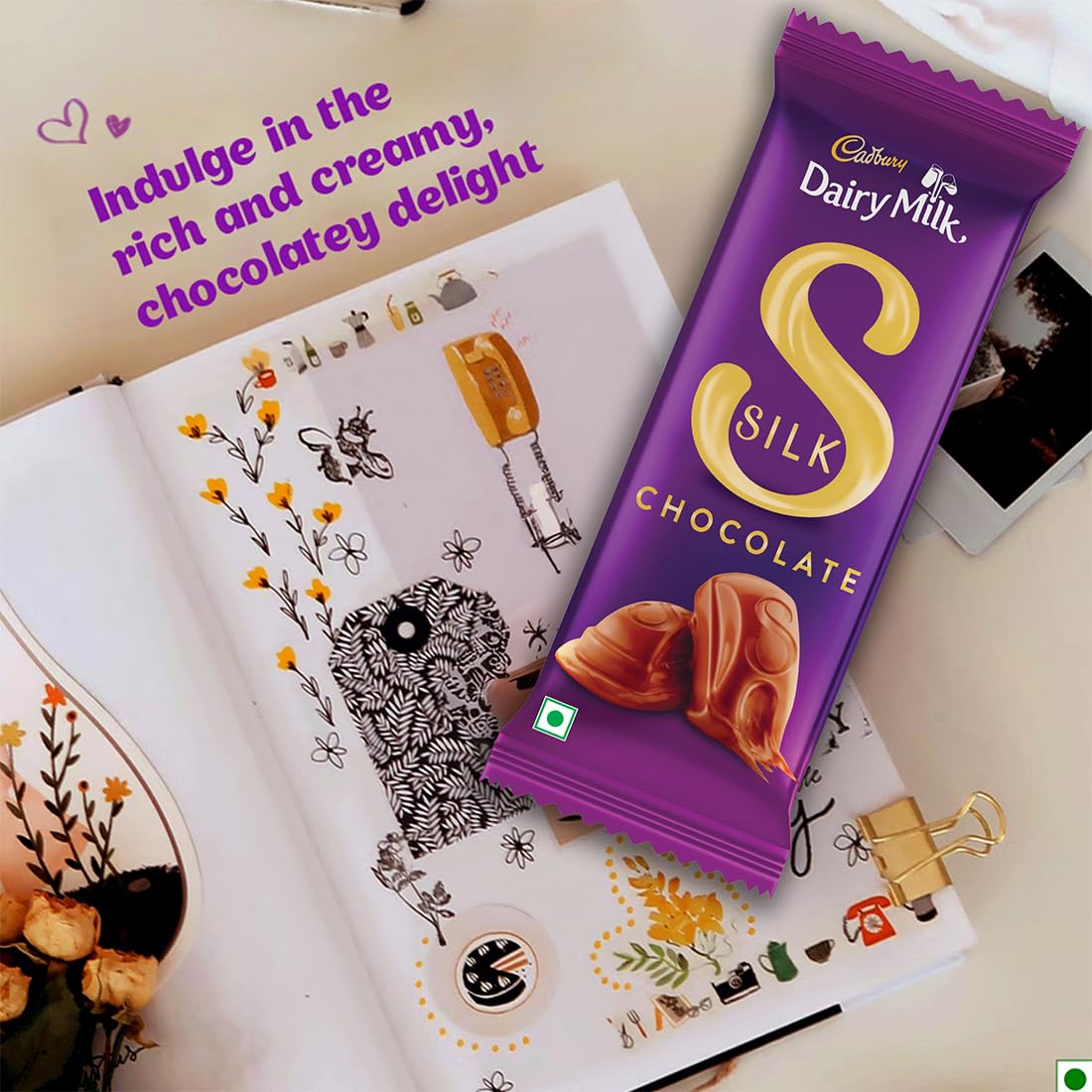 Cadbury Silk Plain Chocolate Bar 144 G – view 7