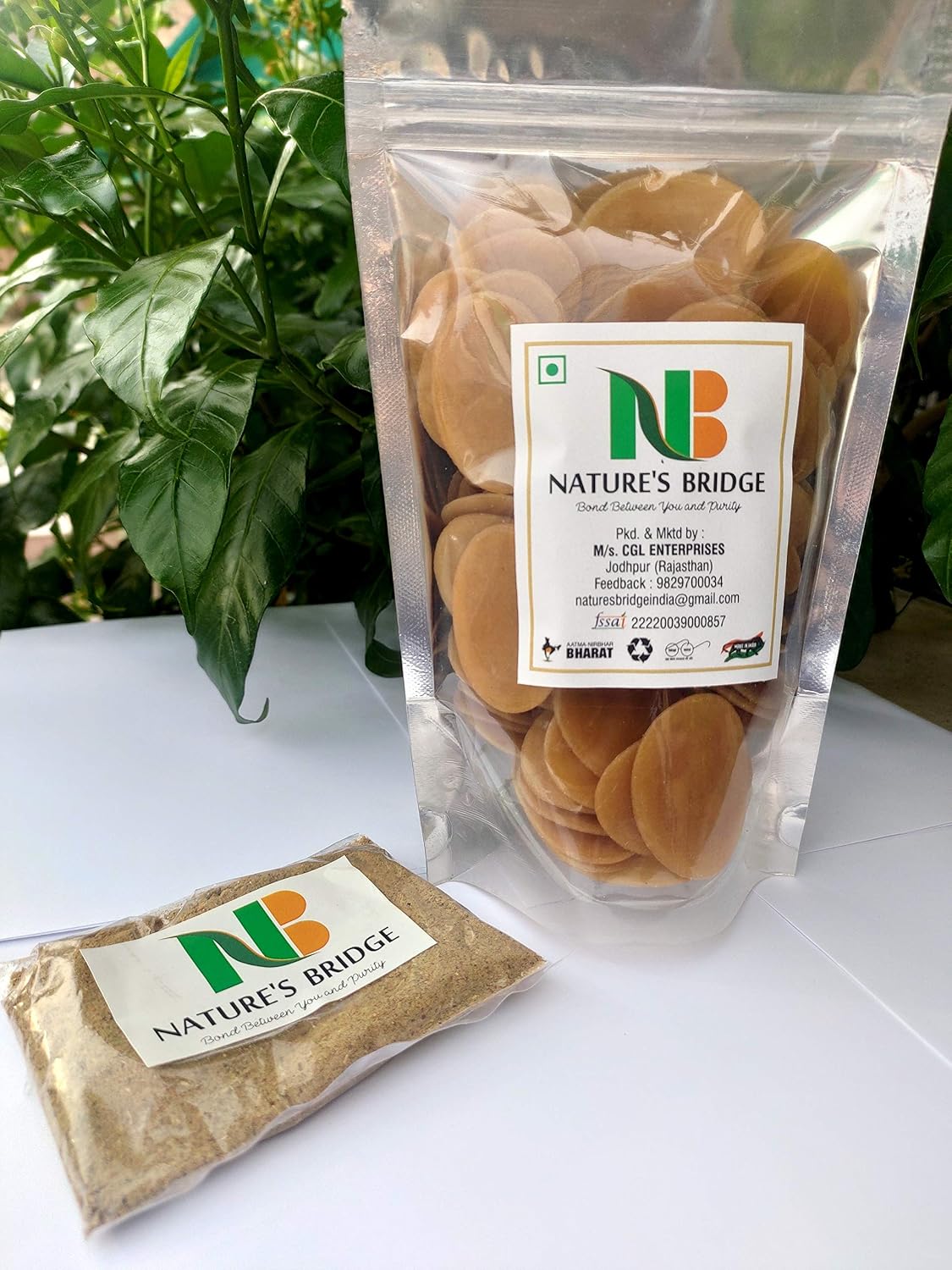 Nature's Bridge Ready-to-Fry Pani Puri Papad with Masala, 100 Pieces – view 3
