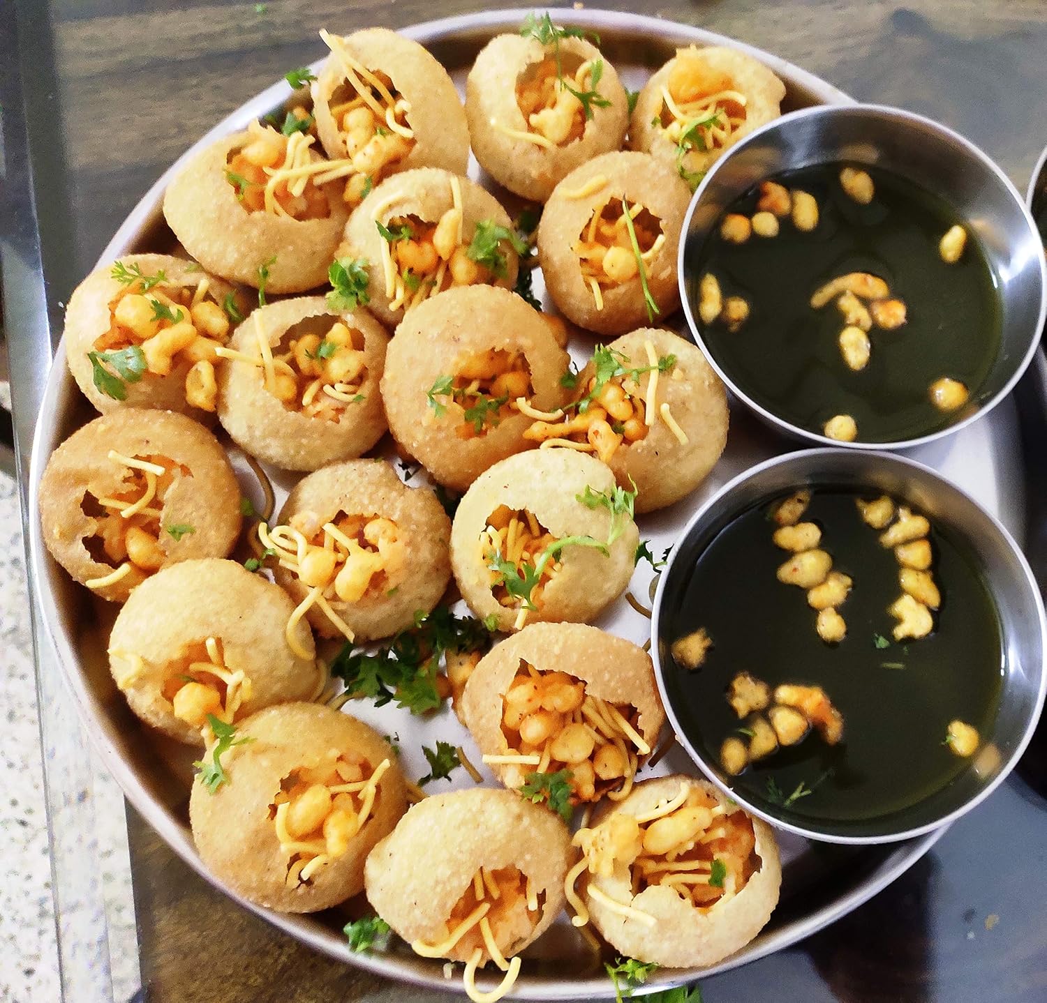 Nature's Bridge Ready-to-Fry Pani Puri Papad with Masala, 100 Pieces – view 6