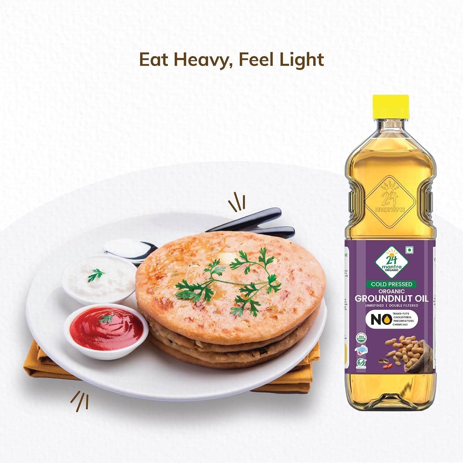 24 Mantra Organic Groundnut Oil, 1 L – view 8
