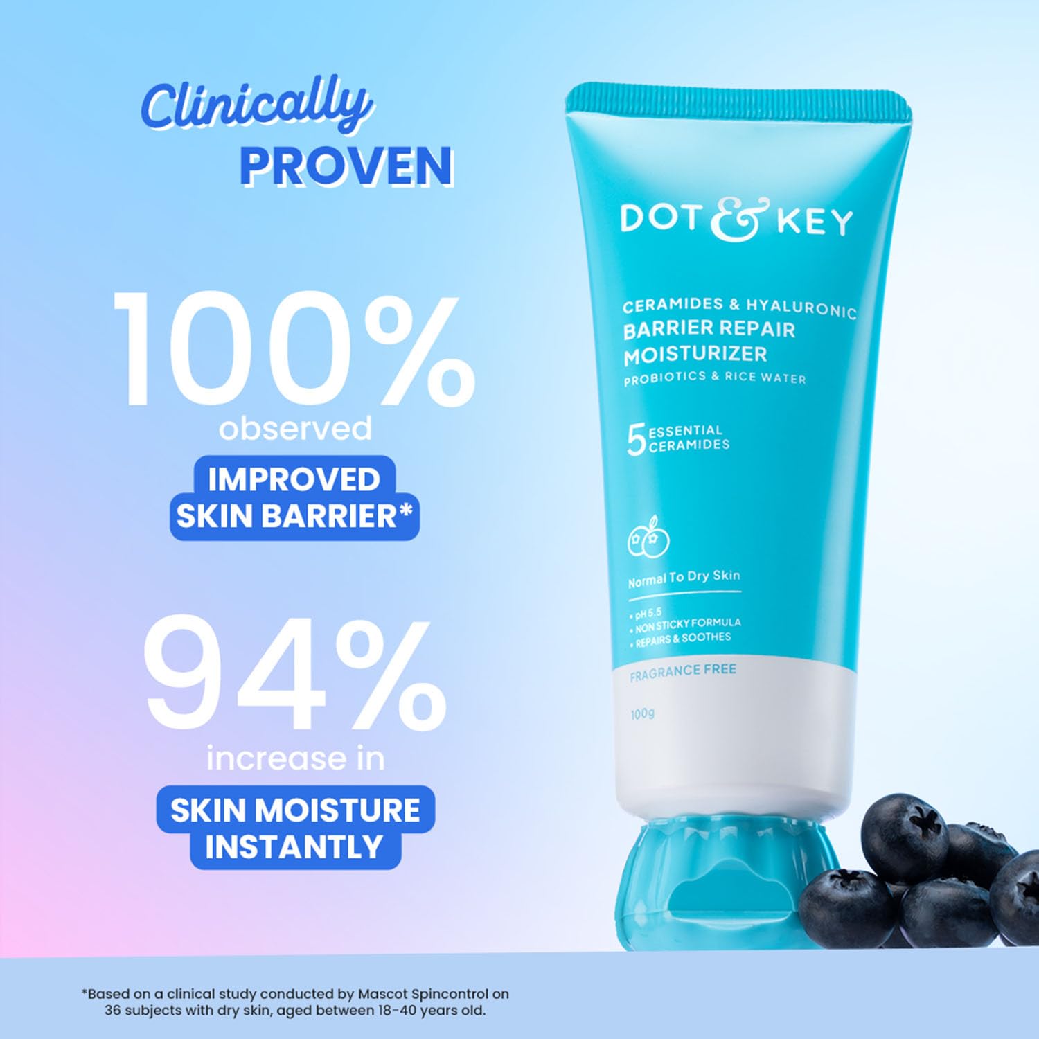 Dot & Key Barrier Repair Moisturizer with 5 Ceramides & Hyaluronic, 100g – view 5