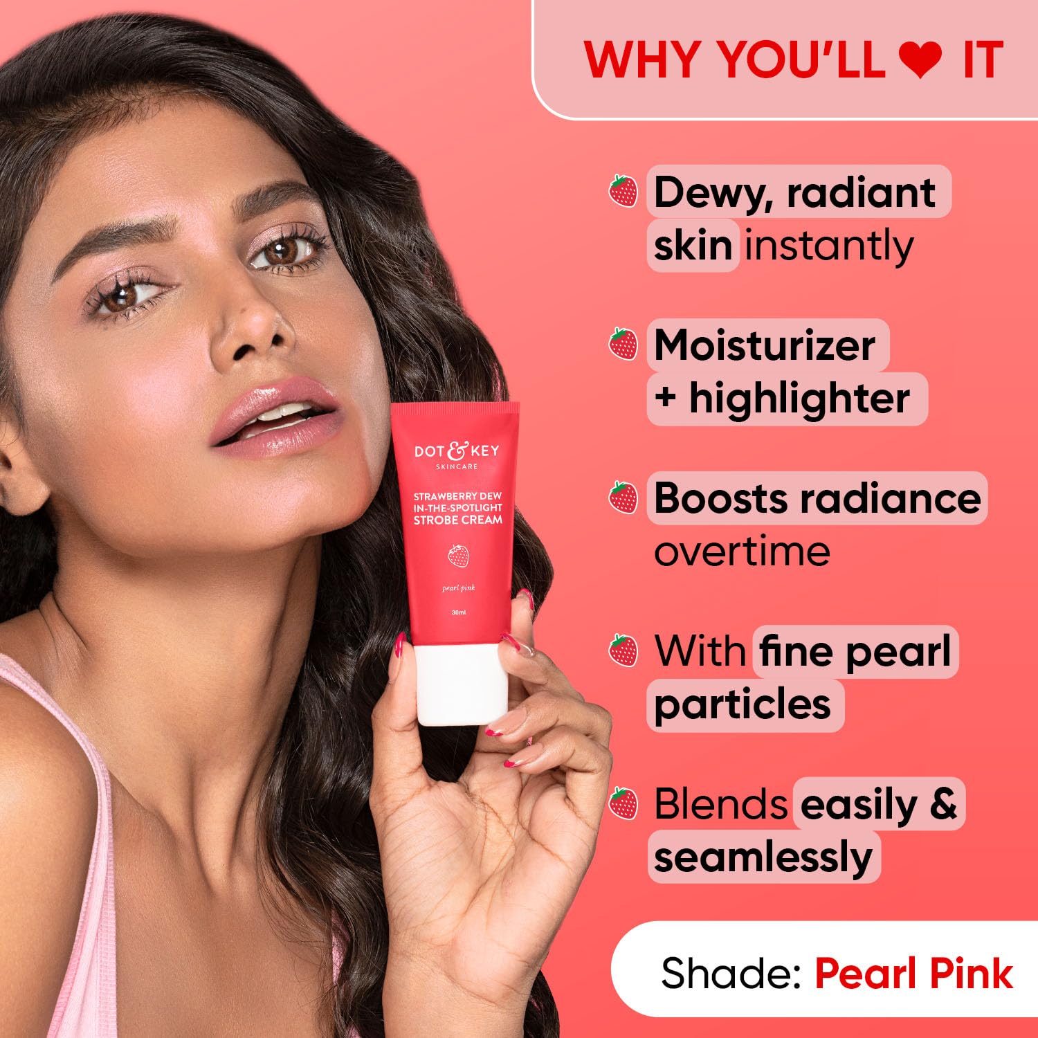 DOT & KEY Strawberry Dew Strobe Cream Combo Pack, 2 x 30 ml – view 2