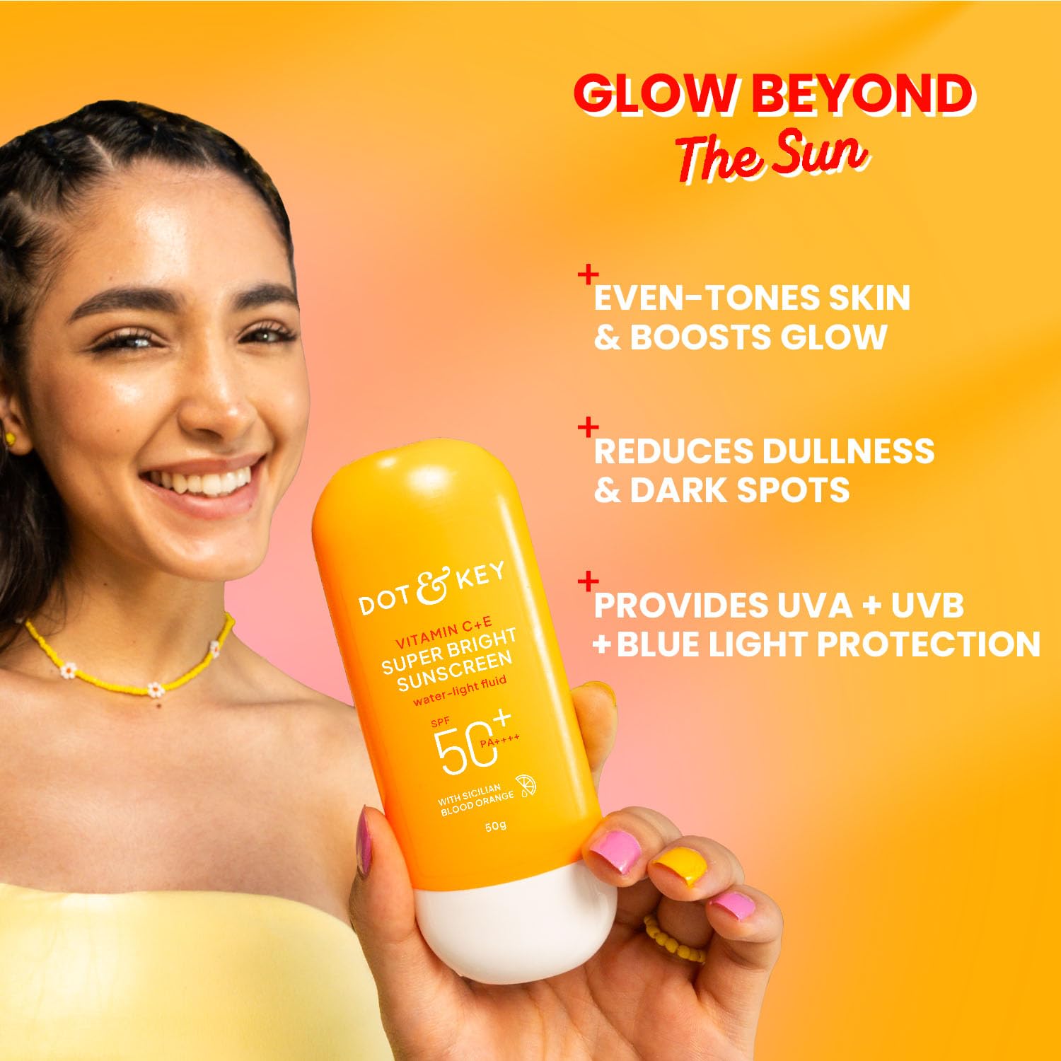 DOT & KEY Vitamin C + E Super Bright Sunscreen SPF 50+ PA++++, 50g – view 7